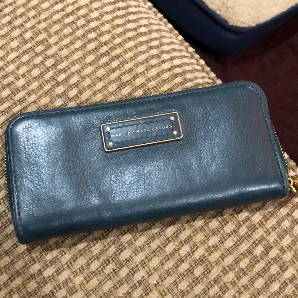 Marc by Marc Jacobs forest green leather wallet